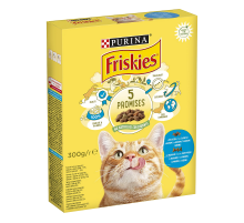 Сухий корм для котів Friskies з лососем та овочами 300 г Purina