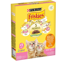 Сухой корм для котят Friskies Junior с курицей молоком и овощами 300 г Purina