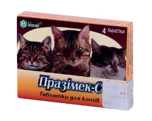 Празімек-С для кішок (1 таблетка на 4 кг) №4 BioVeta