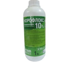 Раствор Норофлокс 10% оральный антибиотик 1 л O.L.KAR