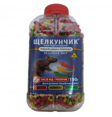 Гранулированная приманка Щелкунчик Тройной удар от крыс и мышей с ароматом сыра арахиса и карамели 190 г АгроМаг