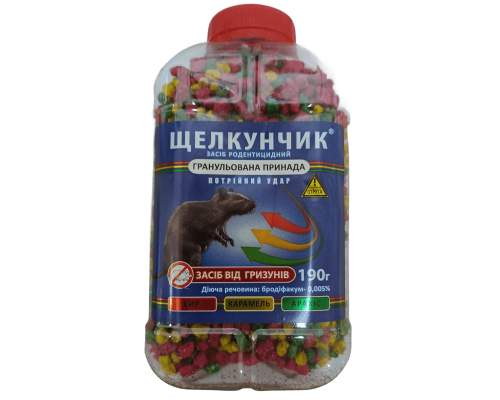 Засіб від мишей та щурів зерно  (банка) 190 гр