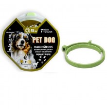 Ошейник Пет Pet DOG светонакопительная лента 45 см зеленый пропоксур+флуметрин