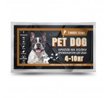 Капли Pet Dog антипаразитарные  для собак весом 4-10 кг 1,5 мл Круг