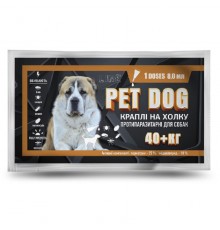Капли на холку Pet Dog для собак свыше 40 кг №1*8 мл Круг