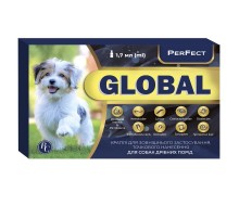 Краплі для собак дрібних порід Perfect Global від бліх і кліщів 1 піпетка 1,7 мл Ветсинтез термін 09.2026