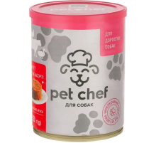 Корм для взрослых собак Pet Chef паштет мясное ассорти 360 г Pet Chef