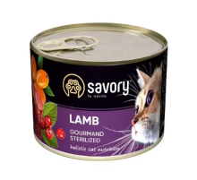 Корм для стерилизованных котов консерва Сейвори SAVORY ягненок 200 г 30723