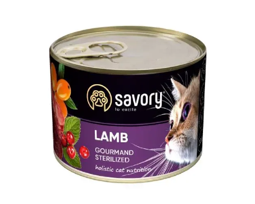 Корм для стерилизованных котов консерва Сейвори SAVORY ягненок 200 г 30723