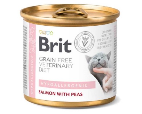 Корм д/кот Брит Вет Диетс Гипоалерген Пищевая алергия Brit VetDiets 200г 1100709