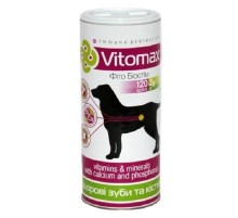 Витамины Vitomax для собак укрепления зубов и костей 120 таблеток Vitomax