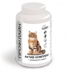Профілайн для котів АКТИВ КОМПЛЕКС + виведення вовни, 180 табл., ProVET