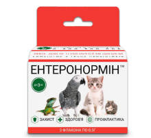 Пробиотик Энтеронормин Йодис+Se  для домашних животных до 3 кг 3 флакона*0.5 г+3 флакона*5 мл СГП МБС