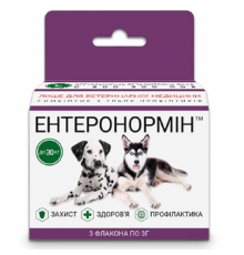 Пробиотик Энтеронормин Йодис+Se для домашних животных до 30 кг 3 флакона*3 г+3 флакона*15 мл СГП МБС