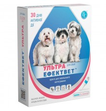 Капли на холку для собак Эффектвет Ультра 1 мл от блох вшей клещей и власоедов №5 Ветсинтез