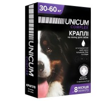 Капли на холку Unicum Сomplex от блох клещ для собак 30-60 кг №4 Unicum