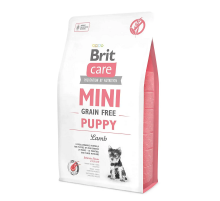 Корм для щенков Брит Brit Care GF Mini Puppy миниатюрных пород, с ягненком 2 кг