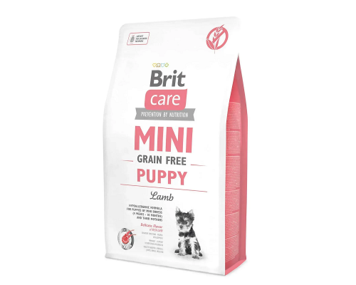 Корм для цуценят Бріт Brit Care GF Mini Puppy мініатюрних порід, з ягнятком 2 кг