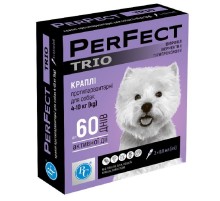 Капли для собак 4-10 кг Perfect Trio от блох и клещей  0,8 мл №3 Ветсинтез срок 01.2026