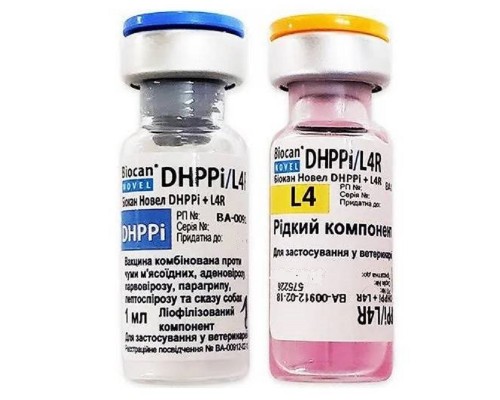 Вакцина Біокан Новел DHPPI + L4R BioVeta 1 доза Чехія