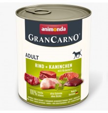 Корм д/собак Амонд GranCarno Adult Beef + Rabbit with Herbs консерва говядина кролик травы 800гAM-82767
