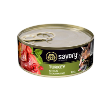 Корм для котов консерва Сейвори SAVORY индейка 100 г