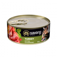 Корм для котів консерва Сейвори SAVORY индичка 100 г 