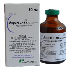 Апраміцін ін'єкційний 50 мл Huvepharma