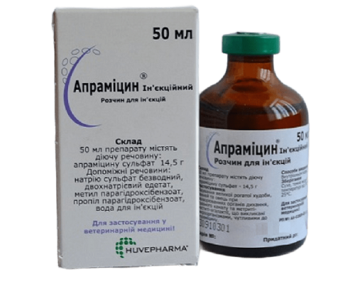 Апраміцін ін'єкційний 50 мл Huvepharma