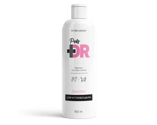 Шампунь для собак и котов Dr. Pets sensitive для чувствительной кожи 150 мл Vetbio