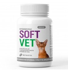 Фитокомплекс для кошек Provet SOFTVET антистрессовое действие и нормализации работы нервной системы100 таб