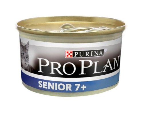 Корм для взрослых котов Senior 7+ Longevis мусс с тунцом 85 г Purina Pro Plan
