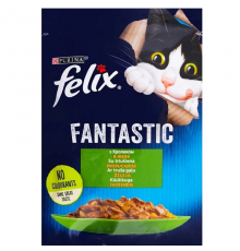 Корм для котов Felix Fantastic с кроликом в желе 85 г Purina