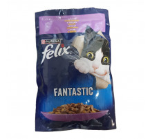 Корм для котов Felix Fantastic с ягненком в желе 85 г Purina