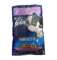 Корм для котов Felix Fantastic с ягненком в желе 85 г Purina