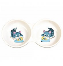 Миска керамічна двойна 0,15 л 11 см Trixie