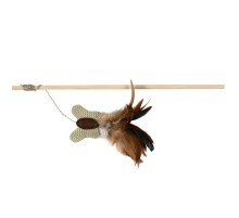 Игрушка для кошки палочка с бабочкой и пером 45 см ТХ-45733 Trixie