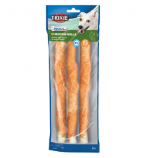 Паличка для чищення зубів Denta Fun натуральна шкіра 28 см 250 г 3шт/упак Trixie