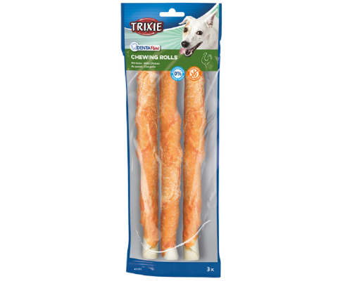 Паличка для чищення зубів Denta Fun натуральна шкіра 28 см 250 г 3шт/упак Trixie