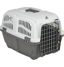 Переноска для собак весом до 18 кг SKUDO 2 Transport Box IATA Grey 55*36*35 см Trixie