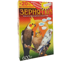 Корм для волнистых попугаев Зернятко 3 попугая 600 г Зернятко Ко