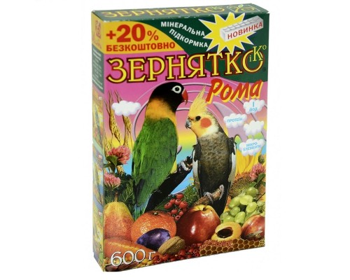 Корм для волнистых попугаев Зернятко Рома 600 г Зернятко Ко