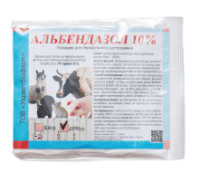 Порошок Альбендазол 10% антигельминтный препарат для животных 1 кг
