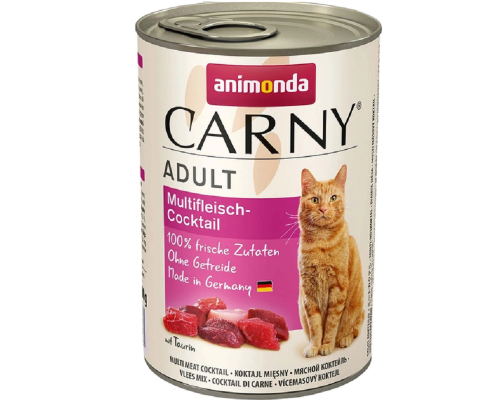 Корм д\котов Амонд Carny Adult Multi Meat Cocktail консервований мультим'ясний коктейль 400 г AM-83718
