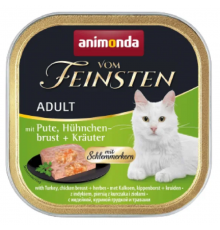 Корм для котов Adult с индейкой куриной грудкой и травами 100 г Animonda