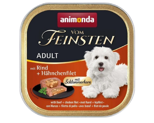 Корм для собак Vom Feinsten Adult with Beef and chicken filet с говядиной и куриным филе 150 г Animonda