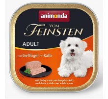 Корм д/собак Амонд Vom Feinsten Adult with Poultry + Veal консервований  з птицею та телятиною 150 г AM-82610