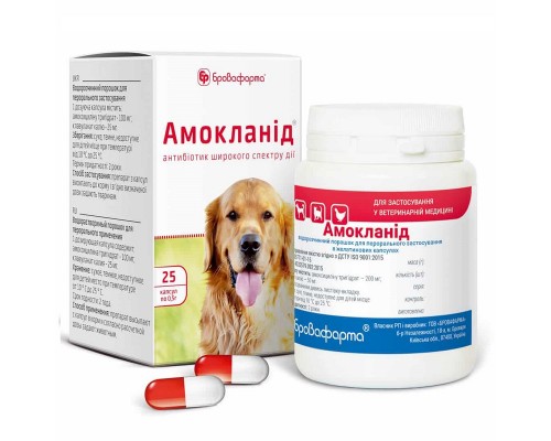Амокланід капсули 0,5 г №25 Бровафарма