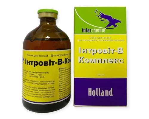 Розчин для ін'єкцій Інтровіт В комплекс 100 мл Interchemie