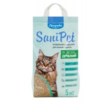 Наповнювач Sani Pet бентонітовий для котячого туалету дрібна гранула 5 кг Природа